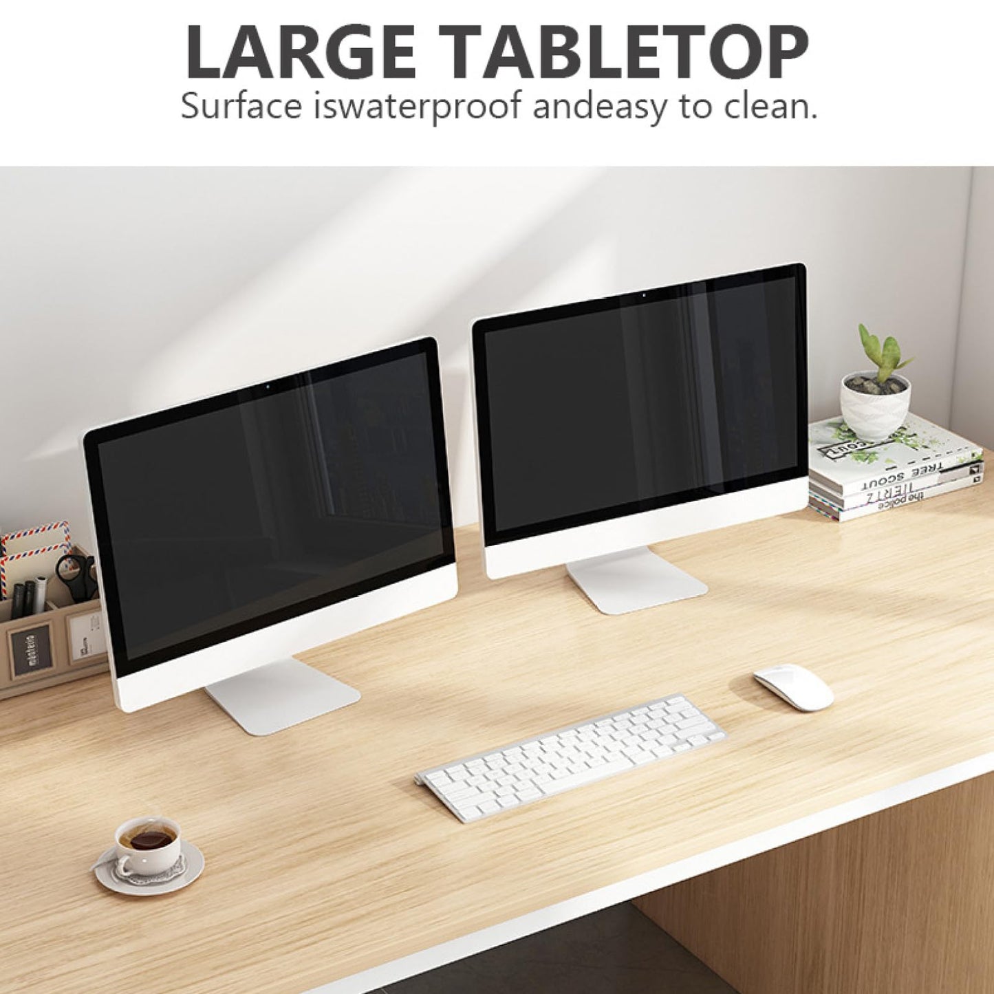 Bücherregal,Bücherregal klein,Modern Computer Desk with Bookshelf 3 Drawers Multifunctional Home Office Table for Writing Study & Work Simple Stylish PC Workstation Large
