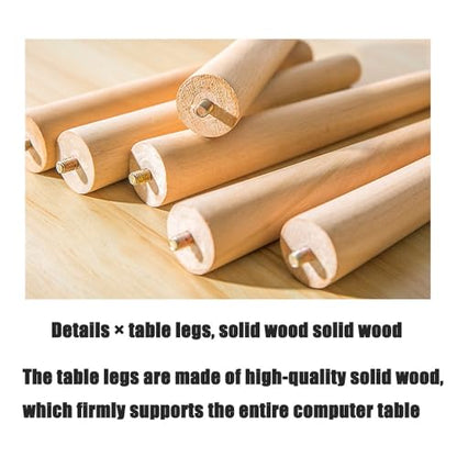 PC Study Desk with 3 Drawers, Modern Computer Office Desk Easy Assembly, Ideal for Home Office