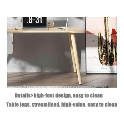 PC Study Desk with 3 Drawers, Modern Computer Office Desk Easy Assembly, Ideal for Home Office