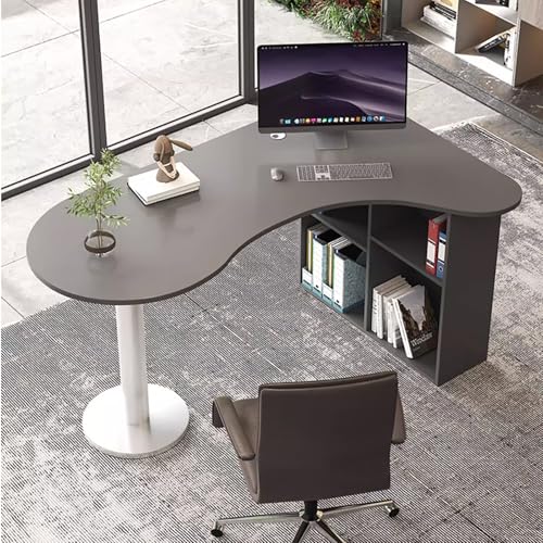 Eckschreibtisch-Bücherregal-Kombination Integrierter Computer-Desktop-Tisch Einfacher Arbeitstisch Studenten Im Schlafzimmer Zu Hause Schreibtisch Kleiner Home-Office-Schreibtisch Ohne Hocker(