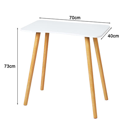 OSKOPWRC Holz-Computertisch, 28 „L x 16 ‚W Kleiner Schreibtisch mit Massivholzbeinen, 29‘ Höhe Ergonomischer Bürotisch, Schreibtisch für kleine Räume Weiß (weiß)