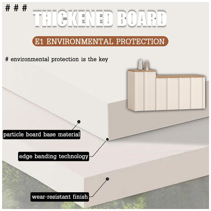 Modern Reception Desk & Cashier Counter Compact Standing Front Desk for Small Spaces - Perfect for Store Hotel Lobby - Sleek Design for Efficient Use