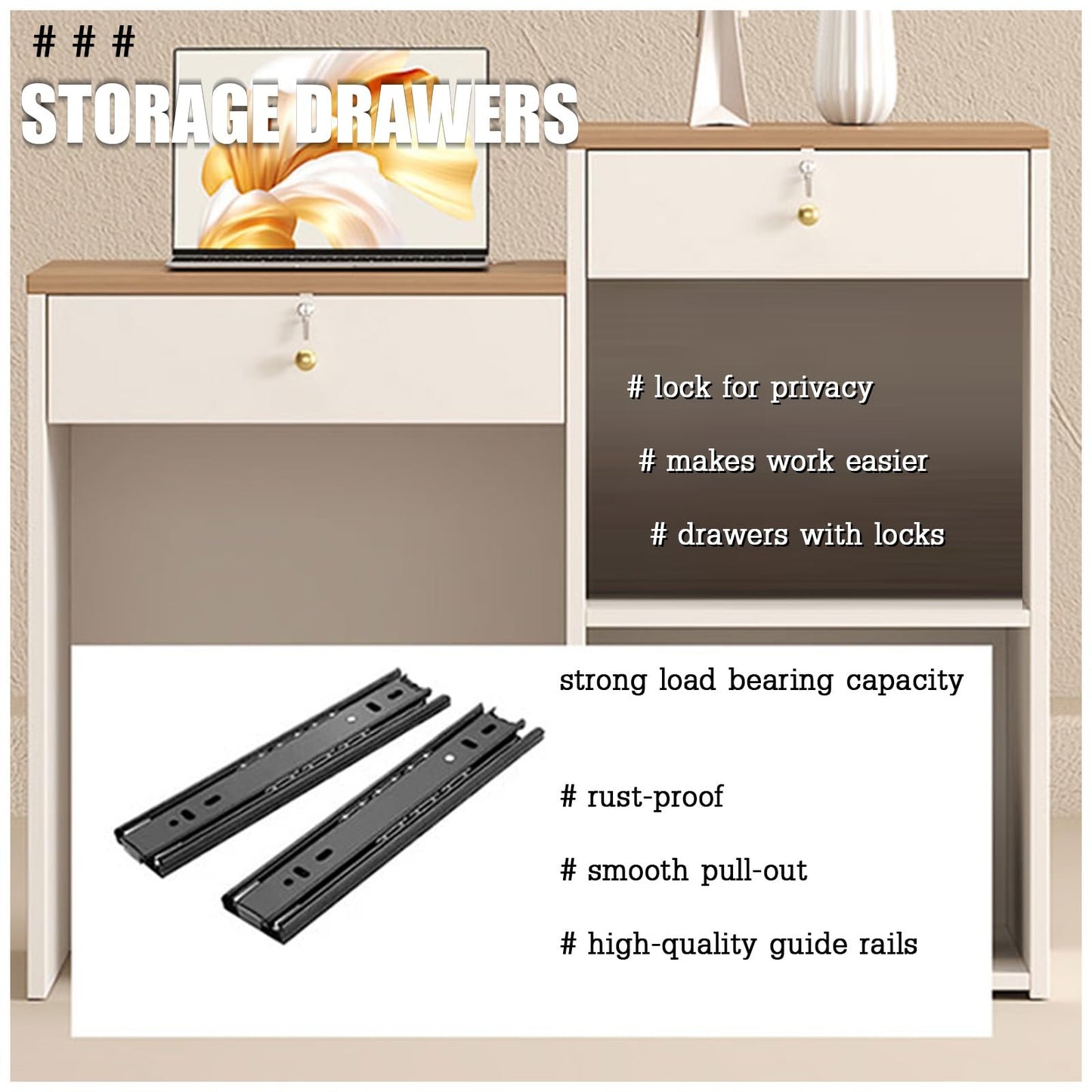 Modern Reception Desk & Cashier Counter Compact Standing Front Desk for Small Spaces - Perfect for Store Hotel Lobby - Sleek Design for Efficient Use