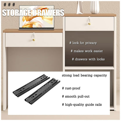 Modern Reception Desk & Cashier Counter Compact Standing Front Desk for Small Spaces - Perfect for Store Hotel Lobby - Sleek Design for Efficient Use